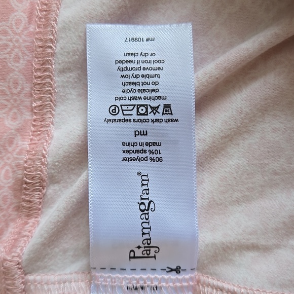 Pajamagram Pink Patterned Pajama Set. Top And Bottoms - Picture 6 of 7